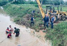 VILLA RÍO BERMEJITO: APA INSTALÓ UN EQUIPO DE BOMBEO PARA ACELERAR EL DRENAJE Y ALIVIAR LAS ZONAS CRÍTICAS